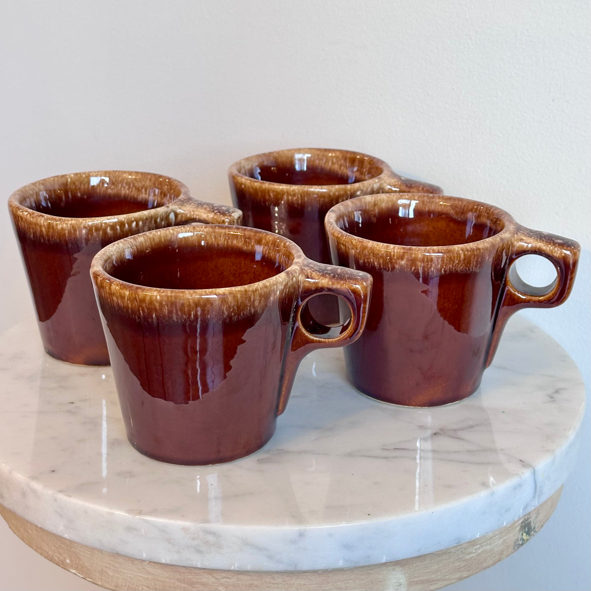 Hull Brown Drip Glaze Mugs (Set of 4), photo 3
