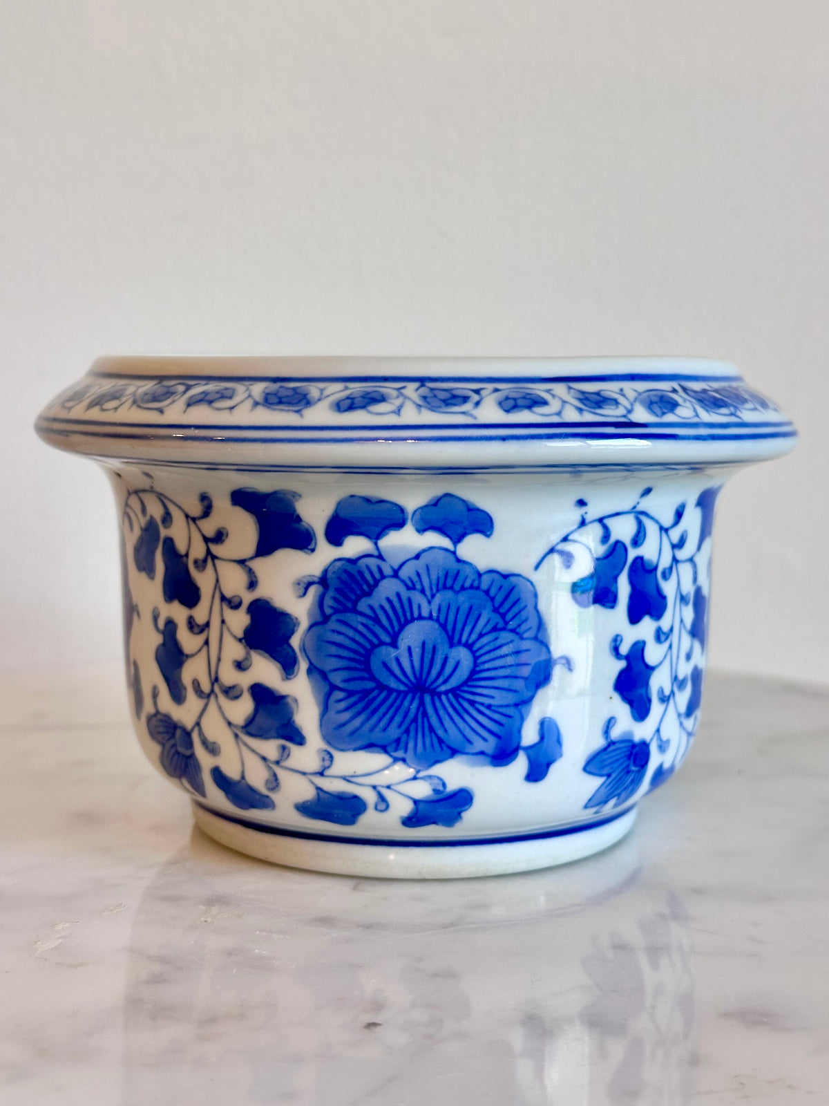Blue & White Chinoiserie Planter