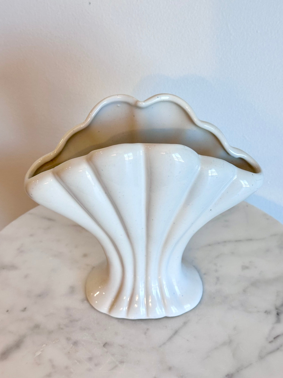 Art Deco Ceramic Fan Vase, photo 3