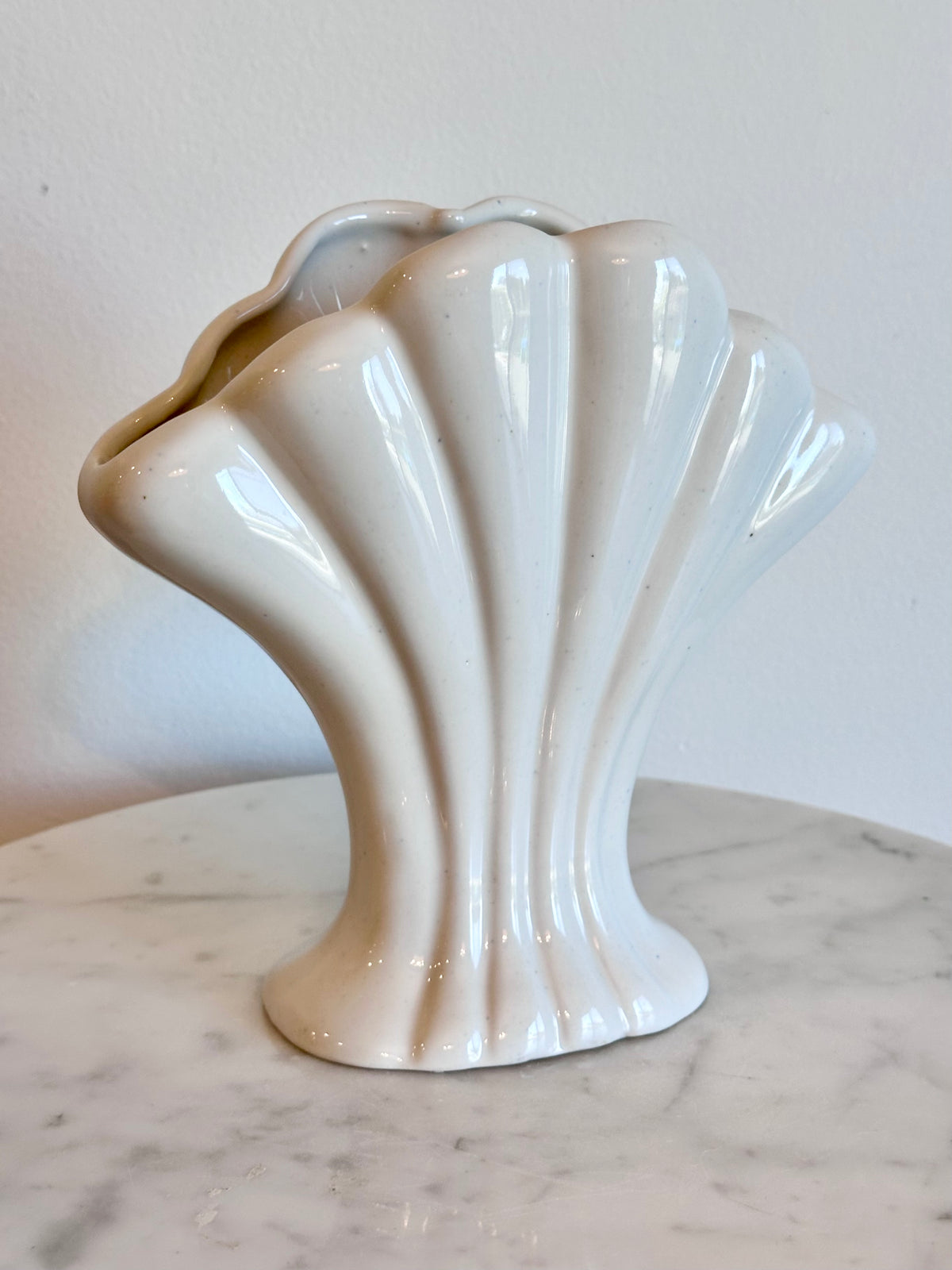 Art Deco Ceramic Fan Vase, photo 4