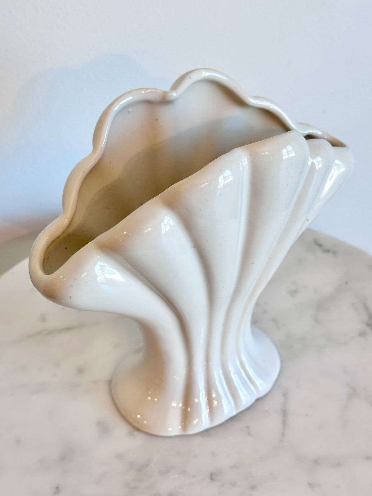 Art Deco Ceramic Fan Vase, photo 5