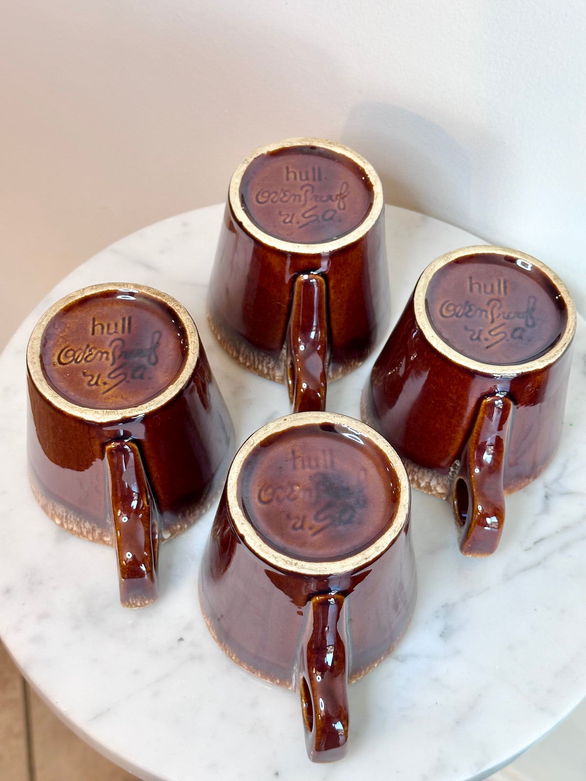 Hull Brown Drip Glaze Mugs (Set of 4), photo 2
