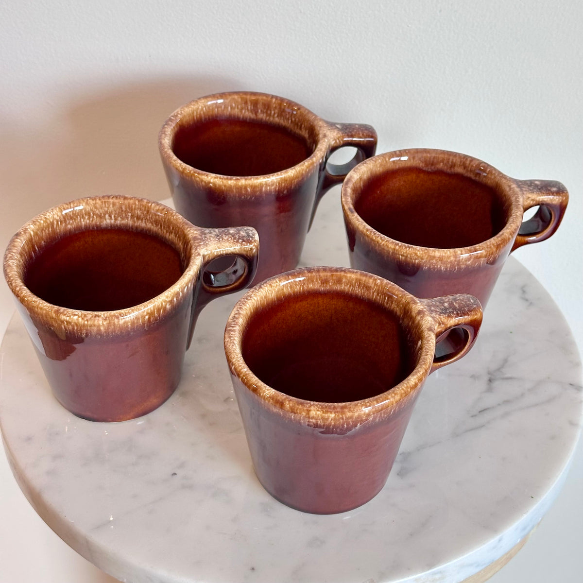 Hull Brown Drip Glaze Mugs (Set of 4), photo 4