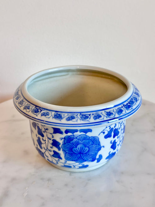 Blue & White Chinoiserie Planter