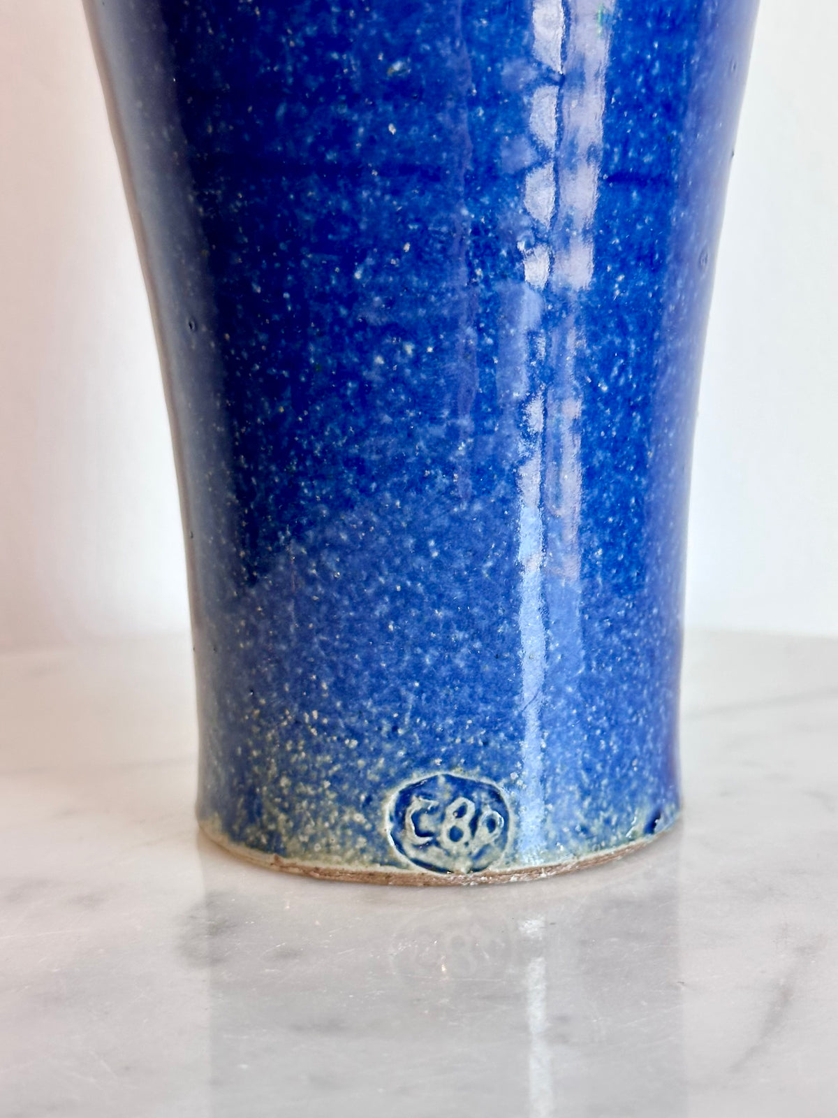 Studio Pottery Blue Tumbler, photo 4